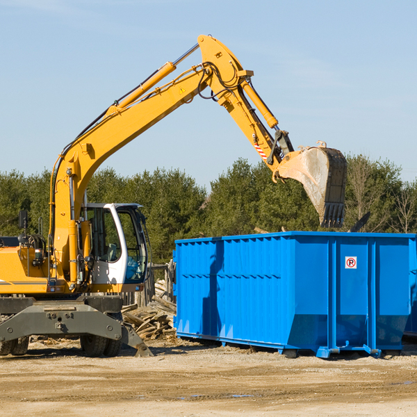 are there any restrictions on where a residential dumpster can be placed in Heathcote New Jersey